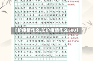 【护疫情作文,防护疫情作文500】