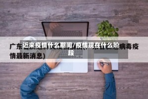 近来疫情什么期间/疫情现在什么阶段