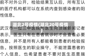 湖北2号疫情(湖北20号疫情)
