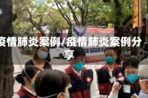疫情肺炎案例/疫情肺炎案例分享
