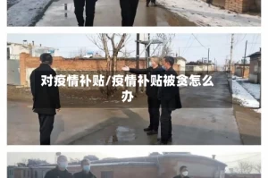 对疫情补贴/疫情补贴被贪怎么办