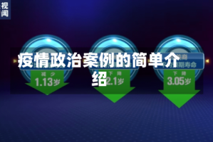 疫情政治案例的简单介绍