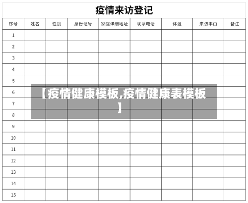 【疫情健康模板,疫情健康表模板】-第1张图片