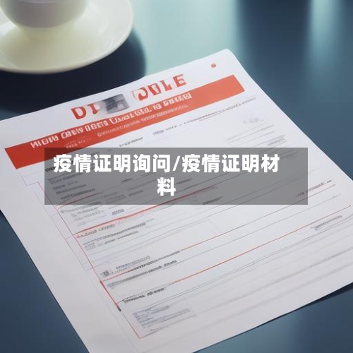 疫情证明询问/疫情证明材料-第2张图片