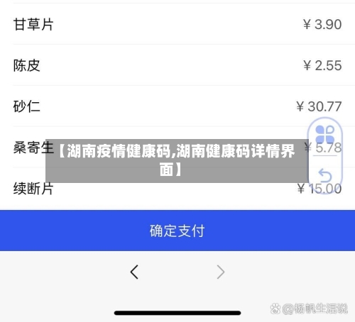 【湖南疫情健康码,湖南健康码详情界面】-第1张图片