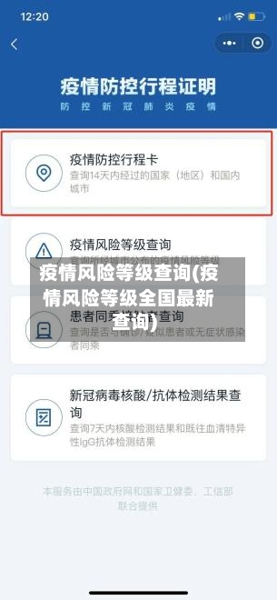 疫情风险等级查询(疫情风险等级全国最新查询)-第3张图片